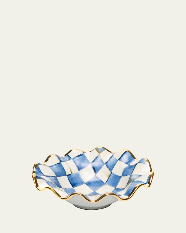 Royal Check Fluted Breakfast Bowl